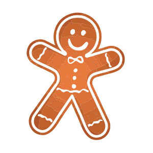Gingerbread Man Free Vector download