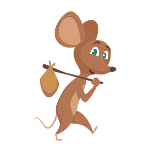 Little Cute Mouse Free Vector download