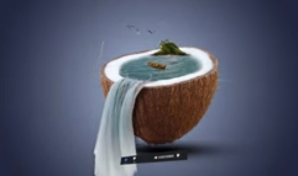 Create Coconut Waterfall with Photoshop Manipulation