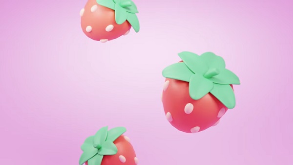 Create a Simple Strawberry Scene 3D in Blender