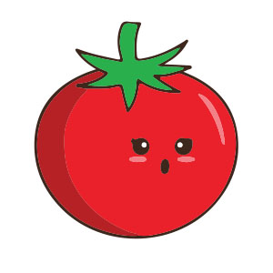 Simple Tomato Drawing Free Vector download