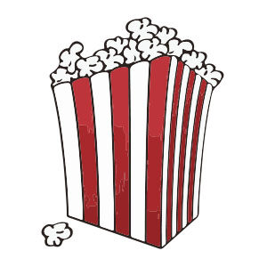Popcorn Box Image Free Vector download