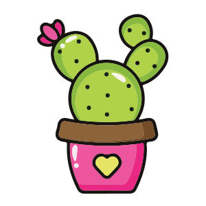 Simple Cactus Plant Free Vector download