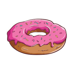 Simple Donut Draw Free Vector download