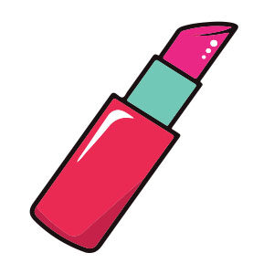 Simple Lipstick Draw Free Vector download
