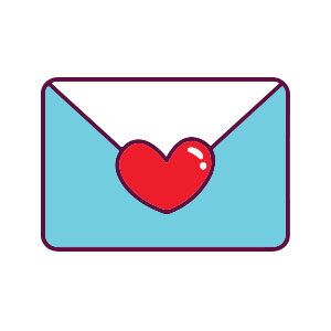 Love Letter Icon Valentine's Day Free Vector download