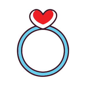 Love Ring Icon Valentine's Day Free Vector download