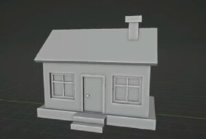 Modeling Low Poly House 3D in Blender