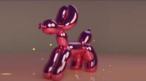 Model Balloons Dog 3D in Blender